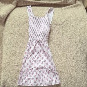 J. Crew Kids Dress - Purple Floral on White